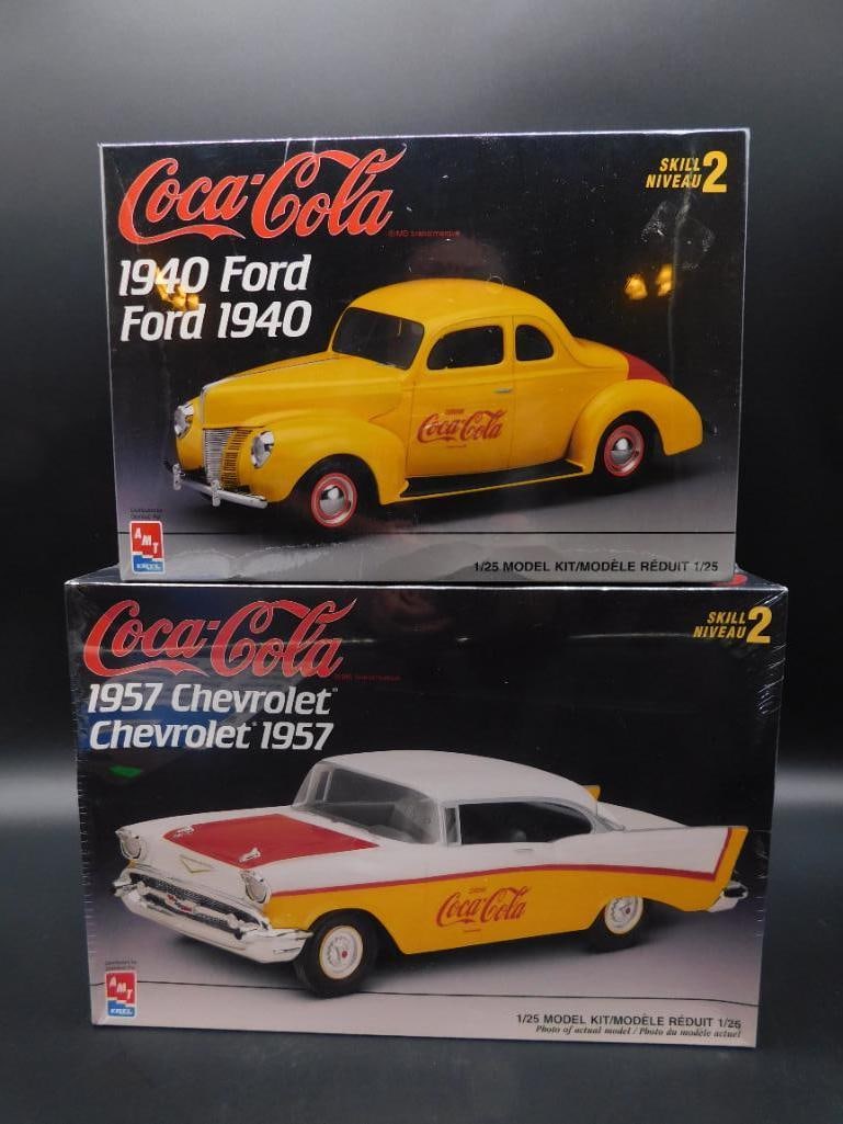 COCA-COLA MODEL KIT LOT OF 2: COCA-COLA MODEL KIT LOT OF 3