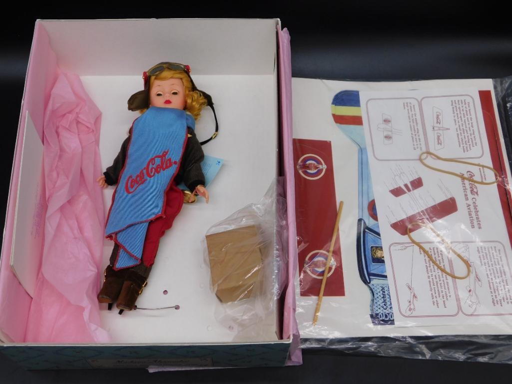 COCA-COLA AMERICAN AVIATION PLANE AND DOLL: COCA-COLA AMERICAN AVIATION PLANE AND DOLL