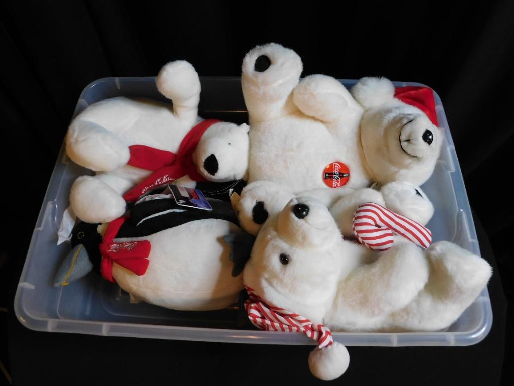 COCA-COLA PLUSH MIXED LOT (1 of 4)
