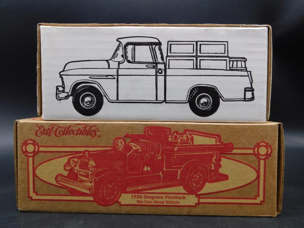 COCA-COLA DIE CAST FIRE TRUCK AND DELIVERY TRUCK (1 of 2)