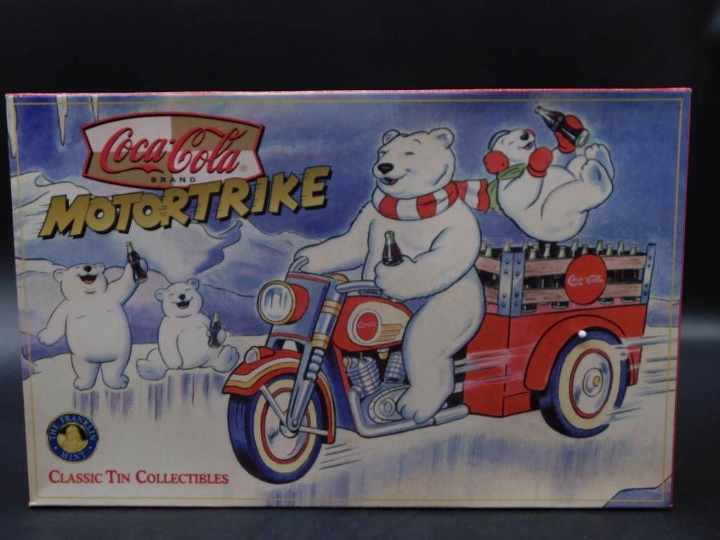 COCA-COLA FRANKLIN MINT CLASSIC TIN COLLECTIBLE MOTORTRIKE (1 of 3)