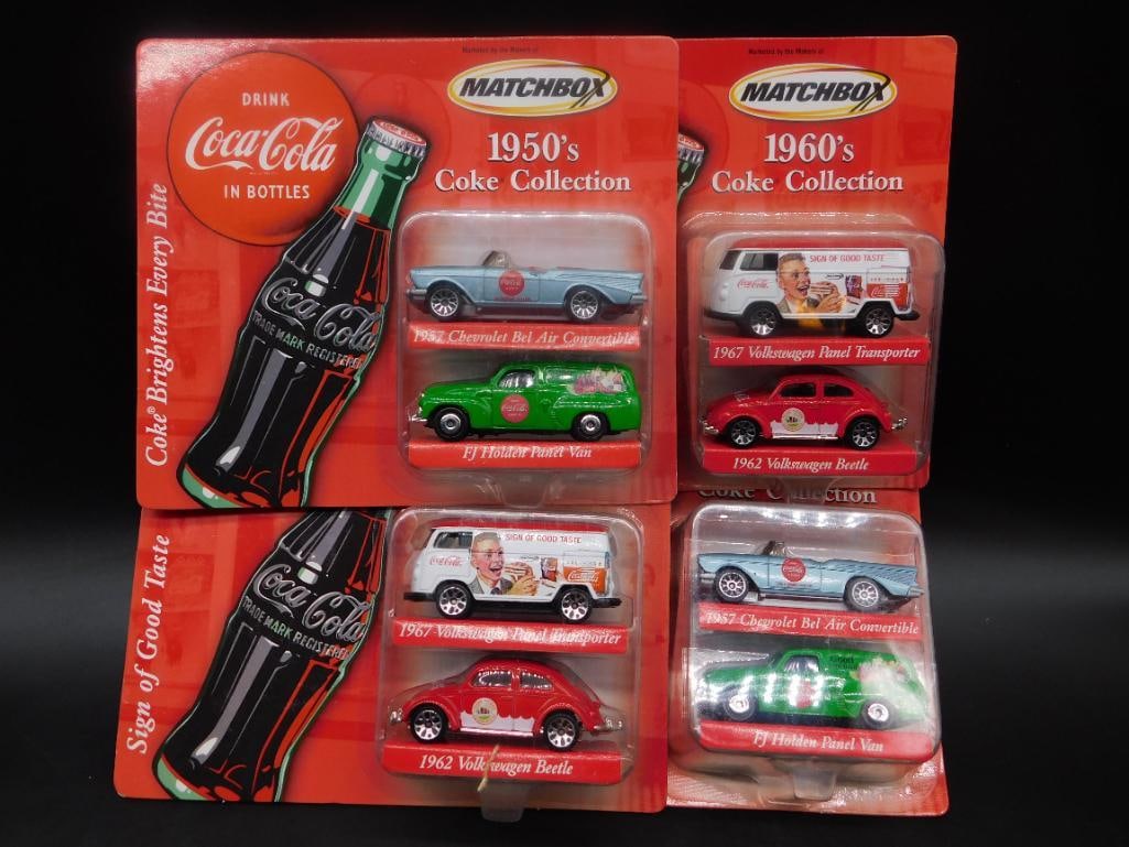 COCA-COLA MATCHBOX DIE CAST CARS LOT OF 8 (1 of 2)