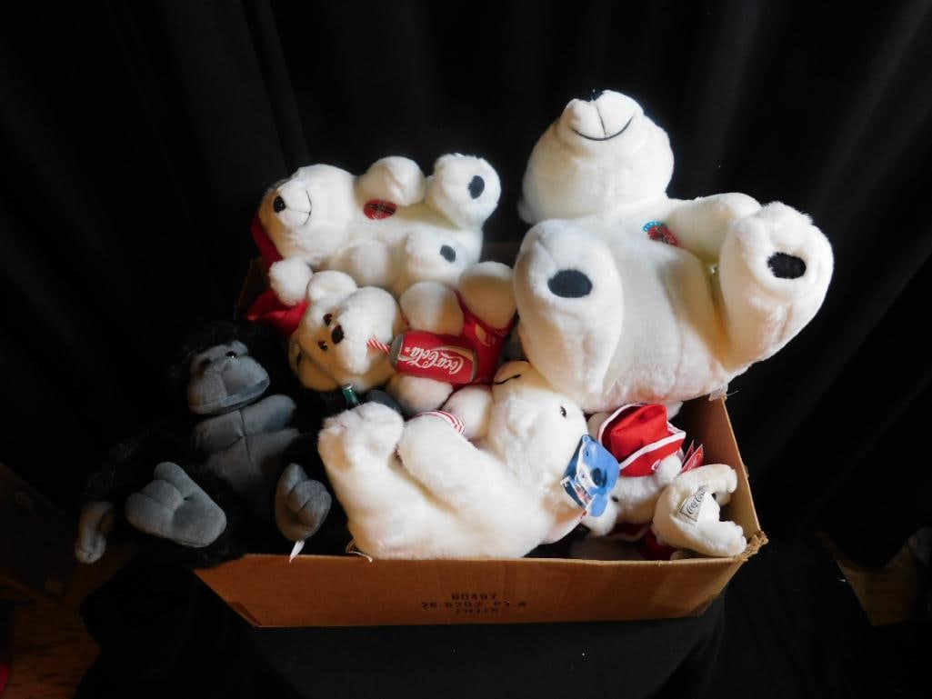 COCA-COLA PLUSH MIXED LOT (1 of 6)