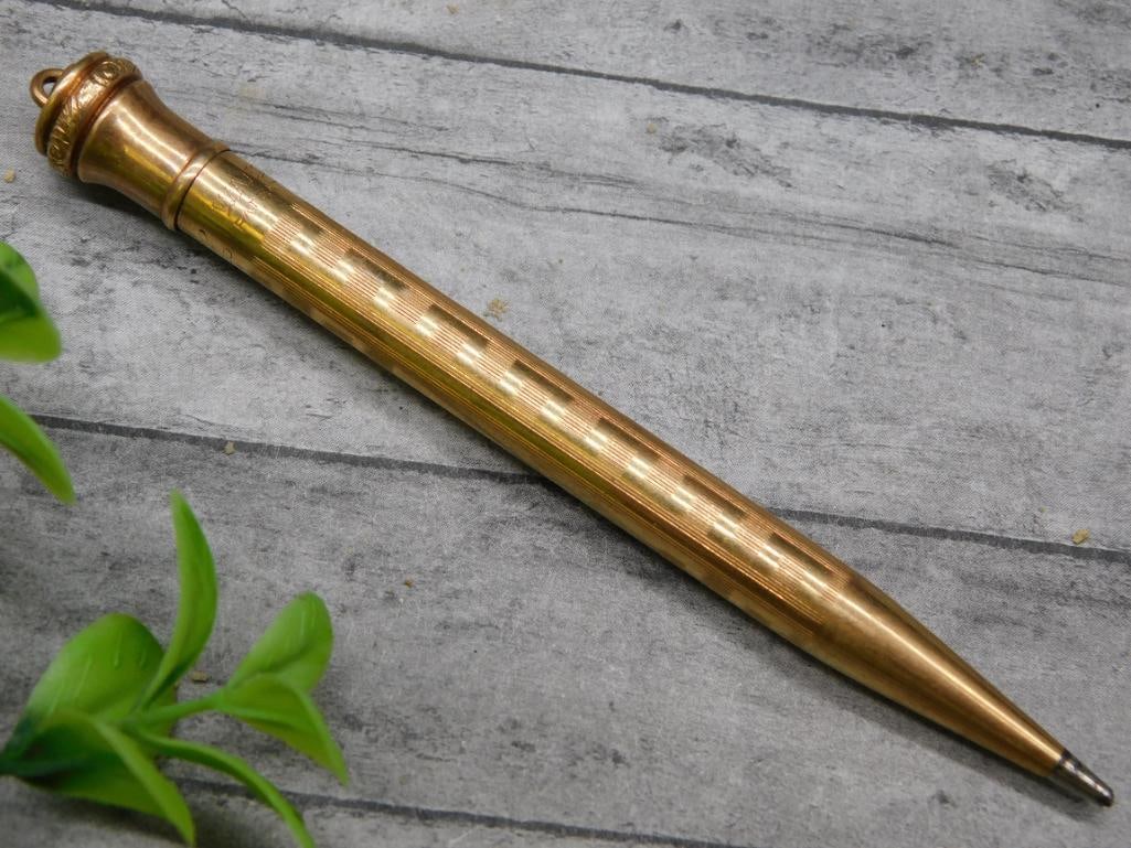 GOLD FILLED WAHL EVERSHARP MECHANICAL PENCIL VINTAGE ANTIQUE (1 of 6)