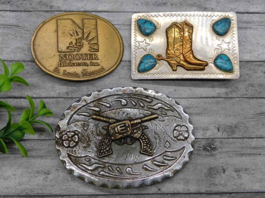 VINTAGE BELT BUCKLES: VINTAGE BELT BUCKLES