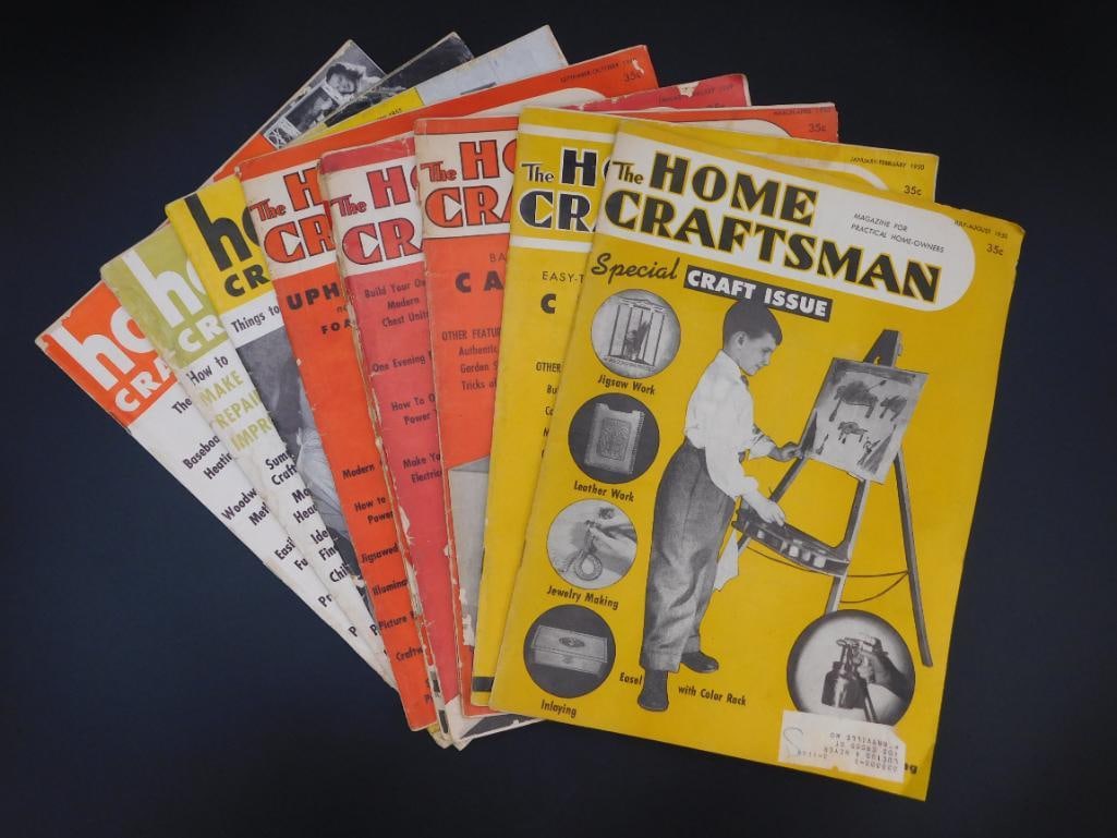 THE HOME CRAFTSMAN MAGAZINES VINTAGE ANTIQUE EARLY 1940S 1950S (1 of 6)