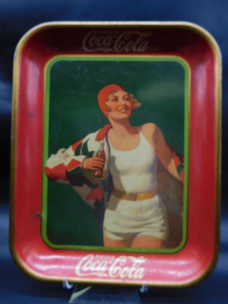 1930 COCA-COLA ADVERTISING TRAY VINTAGE ANTIQUE (1 of 6)