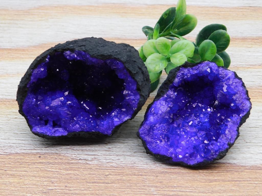 BLUE GEODE ROCK STONE LAPIDARY SPECIMEN (1 of 2)