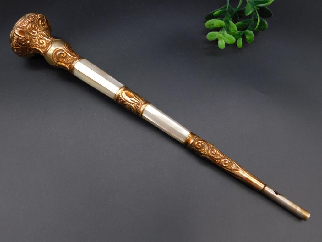 UMBRELLA WALKING STICK HANDLE VINTAGE ANTIQUE (1 of 2)