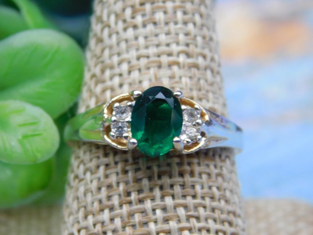 18KT RING SIZE 9 VINTAGE ANTIQUE (1 of 3)