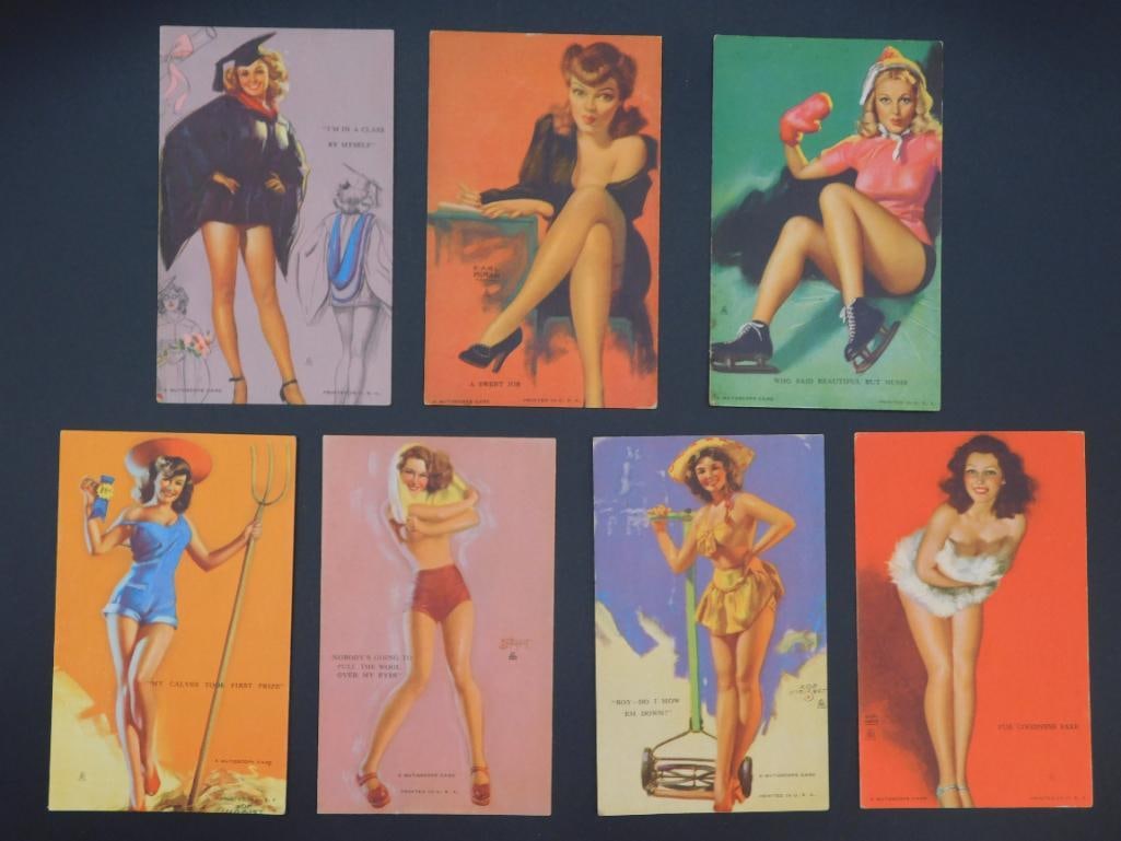 PIN-UP GIRL MUTOSCOPE CARDS VINTAGE ANTIQUE (1 of 5)