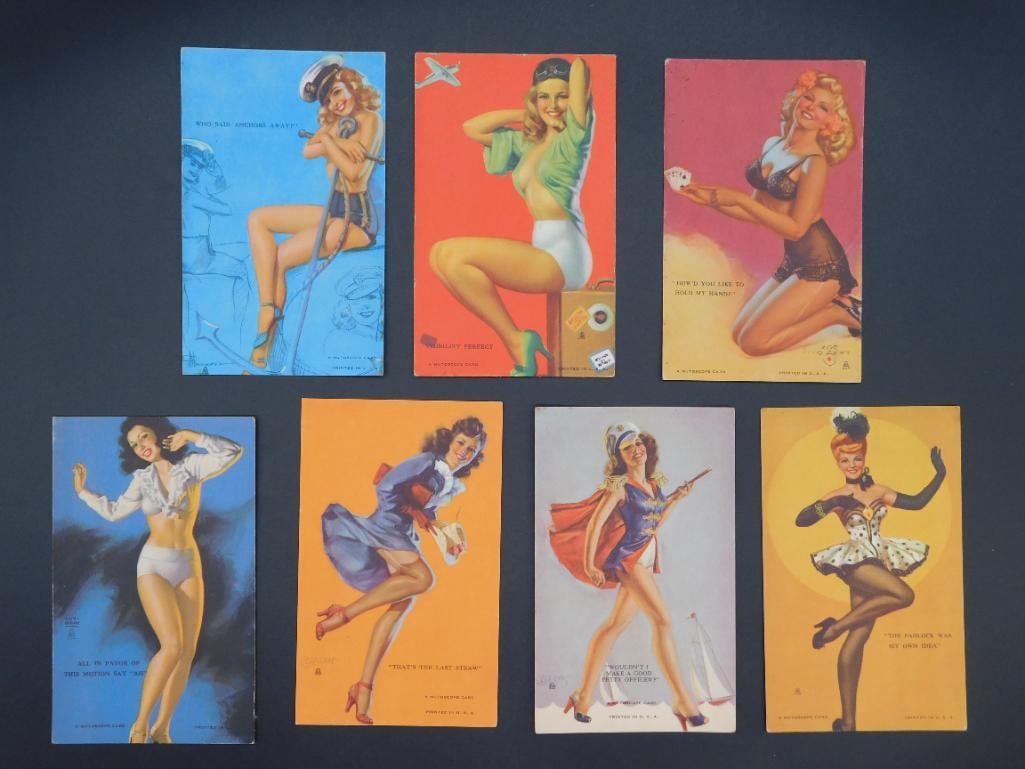PIN-UP GIRL MUTOSCOPE CARDS VINTAGE ANTIQUE (1 of 5)