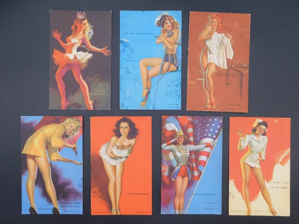 PIN-UP GIRL MUTOSCOPE CARDS VINTAGE ANTIQUE (1 of 4)