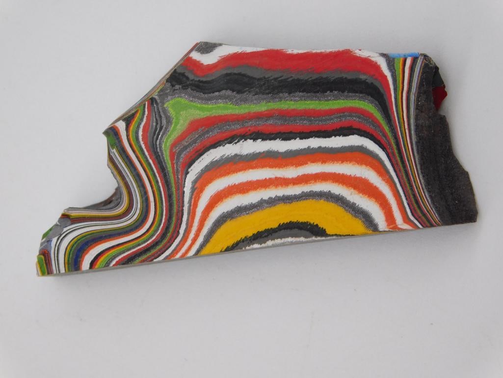 FORDITE MOTOR CITY AGATE ROCK STONE LAPIDARY SPECIMEN (1 of 3)