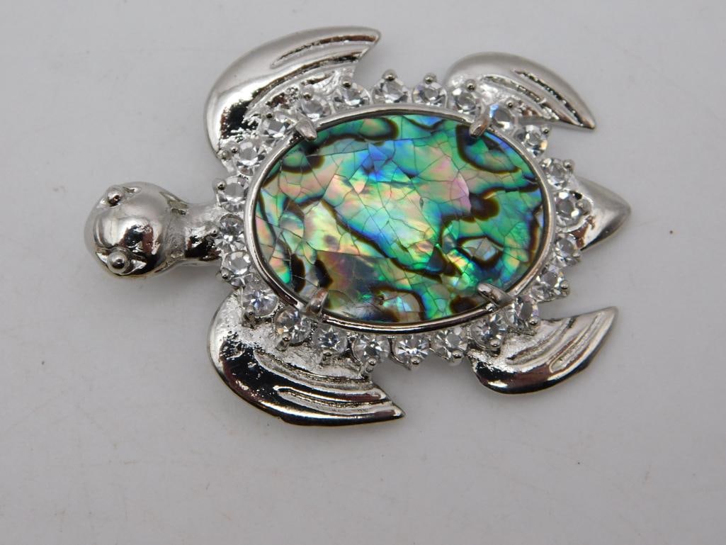 ABALONE STONE TURTLE ROCK STONE LAPIDARY SPECIMEN (1 of 2)