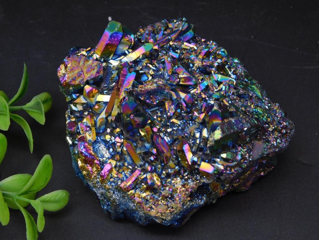 TITANIUM AMETHYST ROCK STONE LAPIDARY SPECIMEN (1 of 3)