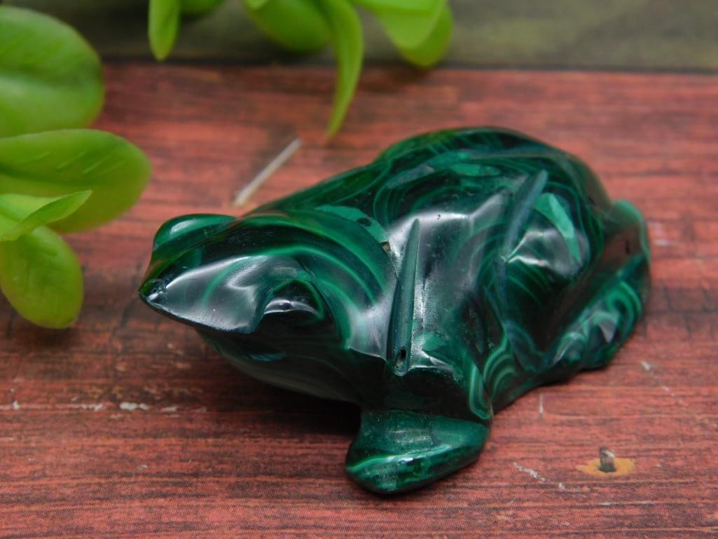 MALACHITE FROG ROCK STONE LAPIDARY SPECIMEN (1 of 2)