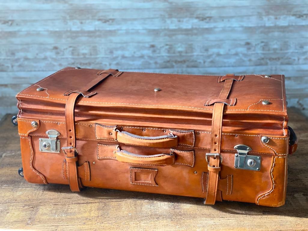 MODEL A PACKARD CAR RACK TOURING TRUNK-MOUNTED LUGGAGE AUTO CARRIER VINTAGE ANTIQUE (1 of 9)