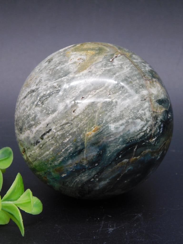 OCEAN JASPER SPHERE ROCK STONE LAPIDARY SPECIMEN (1 of 2)