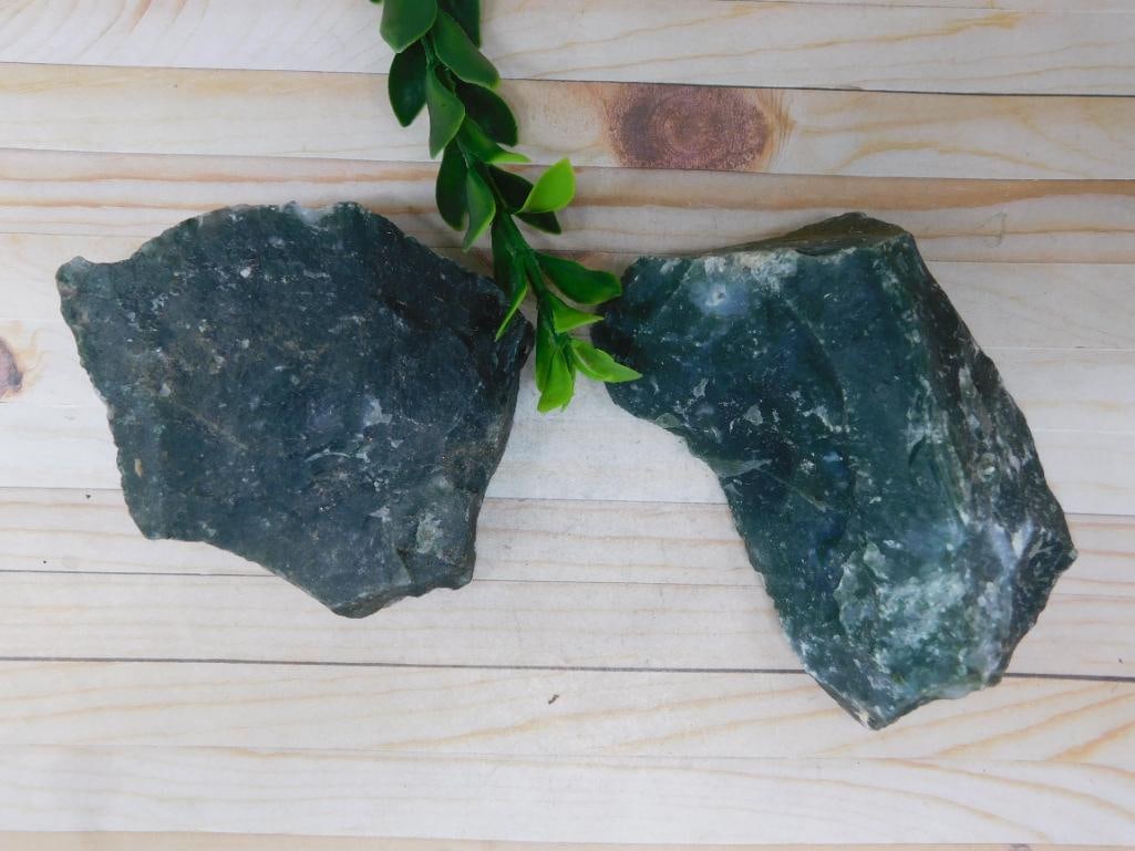 MOSS PLUME AGATE ROCK STONE LAPIDARY SPECIMEN: MOSS PLUME AGATE ROCK STONE LAPIDARY SPECIMEN