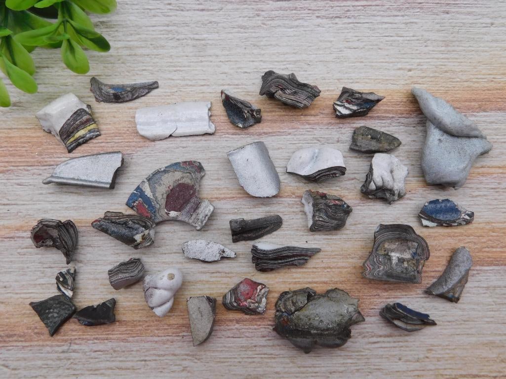 FORDITE MOTOR CITY AGATE ROCK STONE LAPIDARY SPECIMEN (1 of 2)