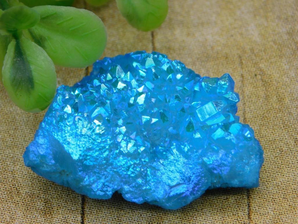 BLUE ALIEN EGG GEODE ROCK STONE LAPIDARY SPECIMEN (1 of 2)