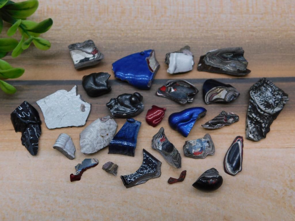 FORDITE MOTOR CITY AGATE ROCK STONE LAPIDARY SPECIMEN (1 of 3)