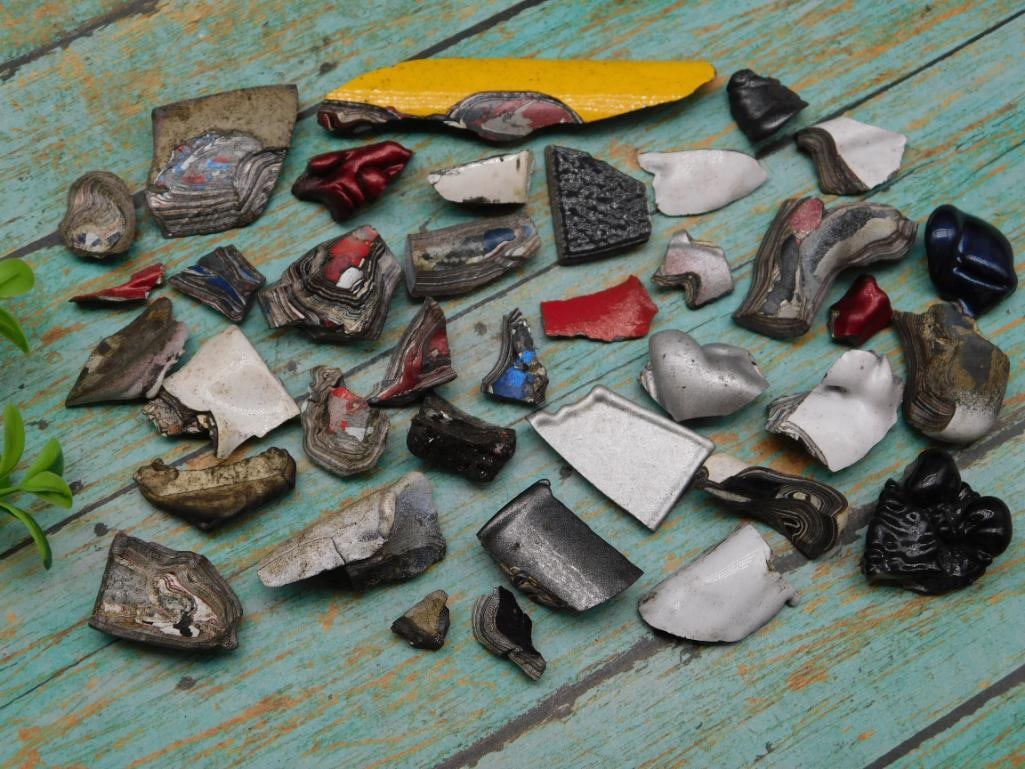 FORDITE MOTOR CITY AGATE ROCK STONE LAPIDARY SPECIMEN (1 of 4)