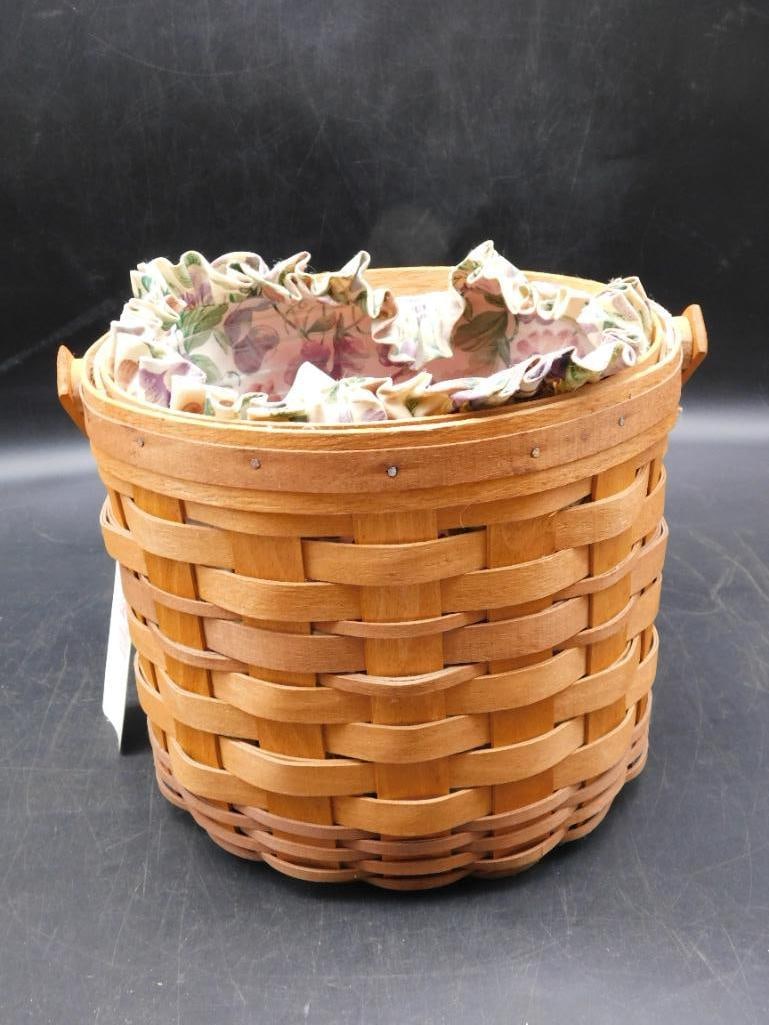LONGABERGER WOVEN BASKET VINTAGE ANTIQUE: LONGABERGER WOVEN BASKET VINTAGE ANTIQUE