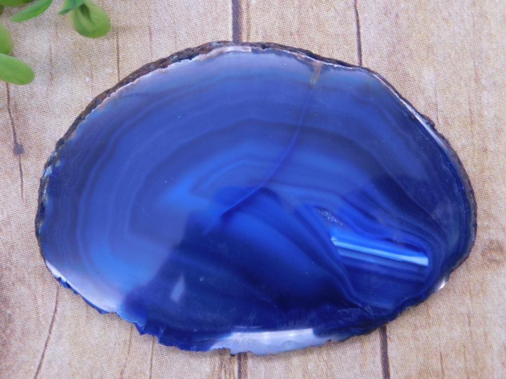 AGATE SLICE ROCK STONE LAPIDARY SPECIMEN: AGATE SLICE ROCK STONE LAPIDARY SPECIMEN