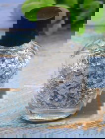 SILVER FLAKES IN BOTTLE ROCK STONE LAPIDARY SPECIMEN