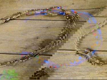 AFRICAN TRADE BEADS ROCK STONE LAPIDARY SPECIMEN