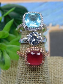 STONE RINGS ROCK STONE LAPIDARY SPECIMEN