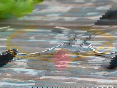 STONE METAL CUFF BRACELET