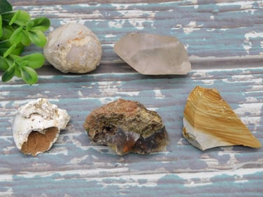 MIXED ROUGH LOT ROCK STONE LAPIDARY SPECIMEN