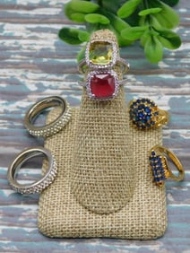 STONE RINGS ROCK STONE LAPIDARY SPECIMEN