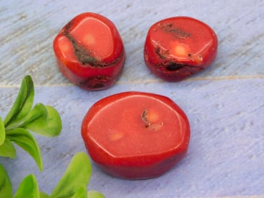RED CORAL ROCK STONE LAPIDARY SPECIMEN