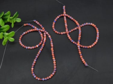 AFRICAN TRADE BEADS ROCK STONE LAPIDARY SPECIMEN