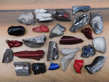 FORDITE MOTOR CITY AGATE ROCK STONE LAPIDARY SPECIMEN