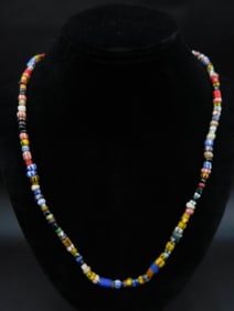 AFRICAN TRADE BEADS ROCK STONE LAPIDARY SPECIMEN