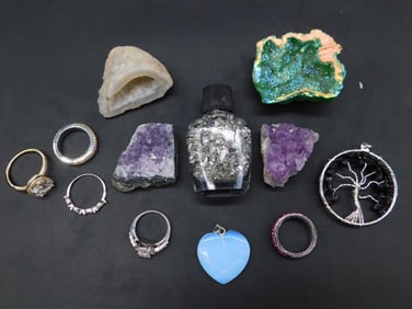 MIXED LOT ROCK STONE LAPIDARY SPECIMEN