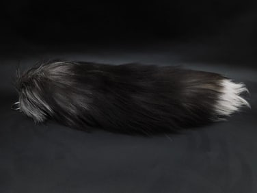 SILVER FOX TAIL TAXIDERMY