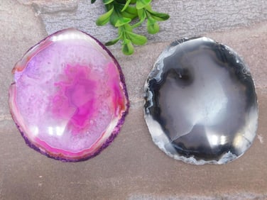 AGATE SLICES ROCK STONE LAPIDARY SPECIMEN