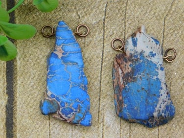 IMPRESSION JASPER PENDANTS ROCK STONE LAPIDARY SPECIMEN
