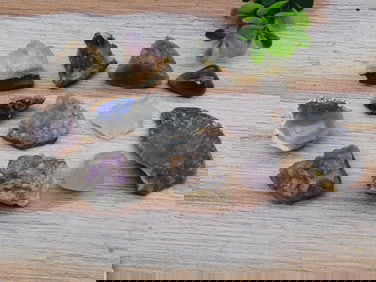 MIXED ROUGH ROCK STONE LAPIDARY SPECIMEN