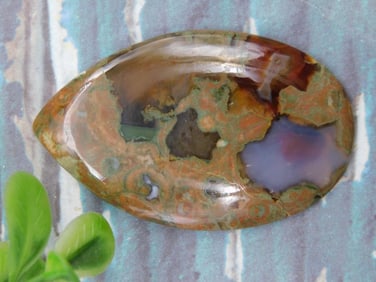 RHYOLITE CABOCHON ROCK STONE LAPIDARY SPECIMEN