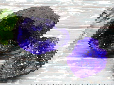 BLUE GEODE ROCK STONE LAPIDARY SPECIMEN