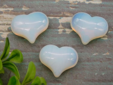 OPALITE HEARTS ROCK STONE LAPIDARY SPECIMEN