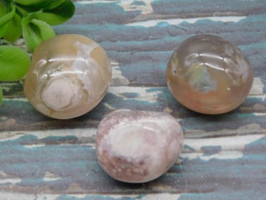 FLOWER PETAL AGATE ROCK STONE LAPIDARY SPECIMEN