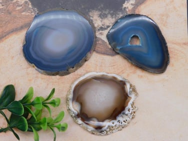 AGATE SLICES ROCK STONE LAPIDARY SPECIMEN